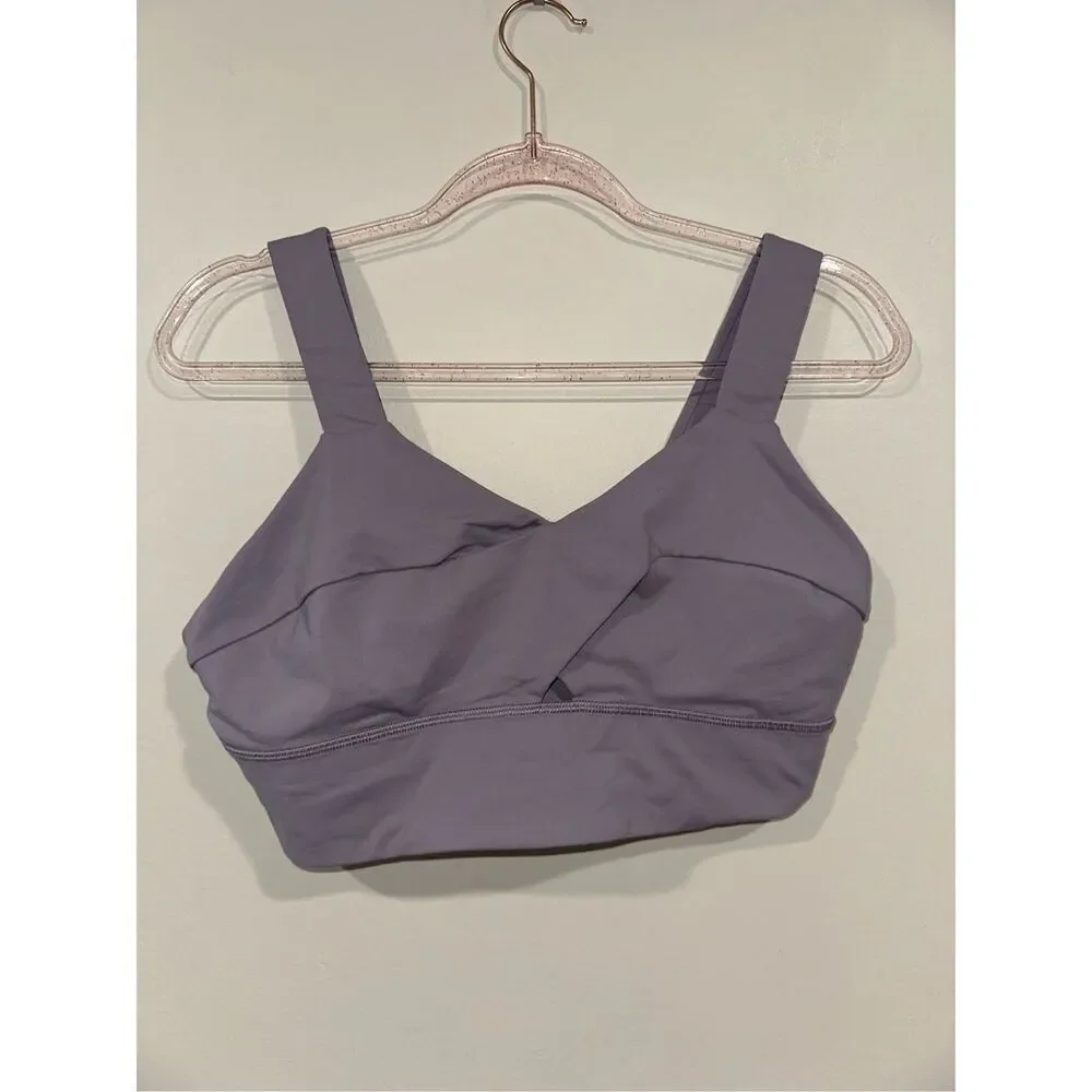 Lululemon Wild Twist Sports Bra In Dusty Dawn Size 12 Gym Yoga Athletic